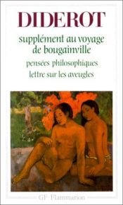 book cover of Pensées philosophiques.... Lettre sur Les aveugles.... Supplément au voyage de Bougainville by Denis Diderot