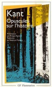 book cover of Opuscules sur l'histoire by עמנואל קאנט