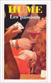 book cover of Dissertation sur les passions by David Hume