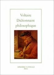 book cover of Dictionnaire philosophique by Voltaire