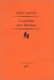 book cover of L'Entretien avec Burman by Рене Декарт