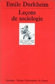book cover of Lezioni di sociologia by Emile Durkheim
