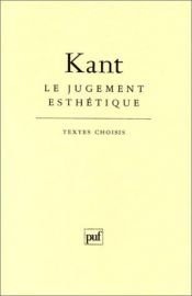 book cover of Le Jugement esthétique by Emmanuel Kant