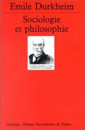 book cover of Sociology and Philosophy by Emile Durkheim