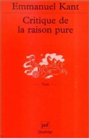 book cover of Critique de la raison pure by Emmanuel Kant