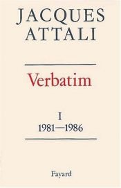 book cover of Verbatim III by Jacques Attali