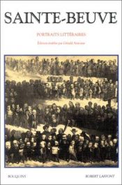book cover of Portraits littéraires by Sainte-Beuve