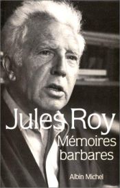 book cover of Memoires barbares by Jules Roy