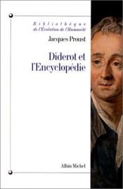 book cover of Diderot et L'Encyclopédie by Jacques Proust