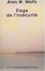 book cover of Eloge de l'insécurité by Alan Watts
