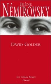 book cover of David Golder roman by Irène Némirovsky
