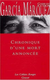 book cover of Chronique d'une mort annoncée by Gabriel García Márquez