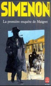book cover of Maigret's First Case by Georges Simenon