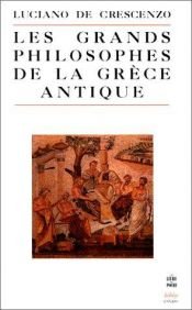 book cover of Storia della filosofia greca da Socrate in poi by Luciano De Crescenzo