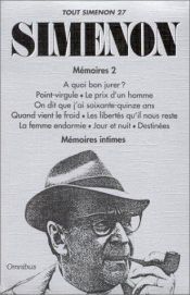 book cover of Tout Simenon, tome 27 (9 romans) by Georges Simenon