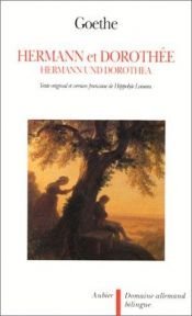 book cover of Hermann and Dorothea by Johann Wolfgang von Goethe