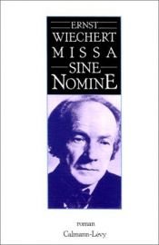 book cover of Missa sine nomine by Ernst Wiechert