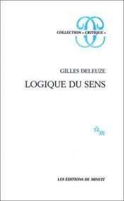 book cover of Logique du sens by Gilles Deleuze