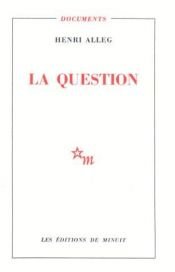 book cover of La question by Henri Alleg