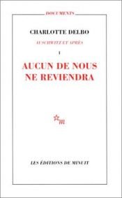 book cover of Auschwitz et après t.1 by Charlotte Delbo