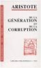 De la génération et de la corruption