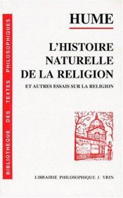 book cover of L'histoire naturelle de la religion et autres essais sur la religion by David Hume