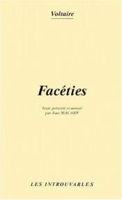 book cover of Facéties by Voltaire