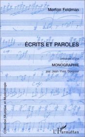 book cover of Ecrits et paroles by Morton Feldman