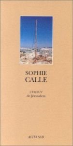 book cover of L'Erouv de Jérusalem by Sophie Calle