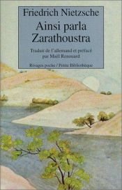 book cover of Ainsi parlait Zarathoustra by Friedrich Nietzsche