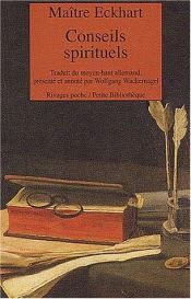 book cover of Conseils spirituels by Meister Eckhart