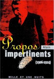 book cover of Propos impertinents (1906-1911) by Alain