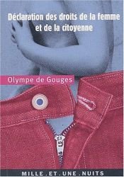 book cover of The rights of woman by Olympe de Gouges