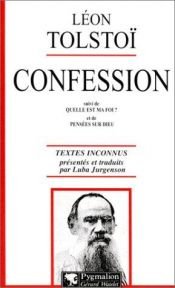 book cover of Confession by Jane Kentish|Léon Tolstoï