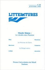 book cover of Le Jardin des plantes by Claude Simon