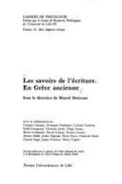book cover of Les Savoirs de l'écriture : en Grèce ancienne by Marcel Detienne