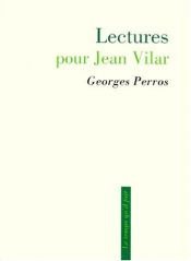book cover of Lectures pour Jean Vilar by Georges Perros