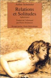 book cover of Relations et solitudes by Arthur Schnitzler