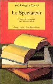 book cover of El espectador by José Ortega y Gasset