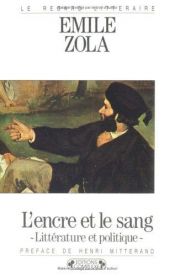 book cover of Encre et le sang by Emile Zola