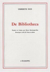 book cover of De bibliotheca by Candida Höfer