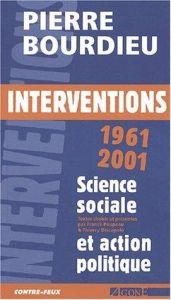 book cover of Interventions 1961-2001 by Pierre Bourdieu