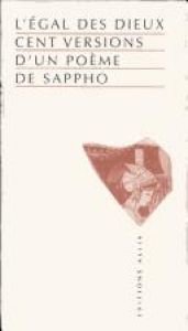book cover of L'Egal des dieux by Sappho