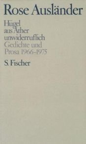 book cover of Gesammelte Werke III. Hügel by Rose Ausländer