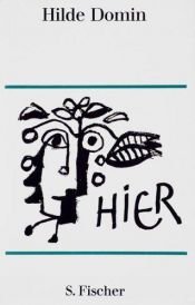 book cover of Hier by Hilde Domin