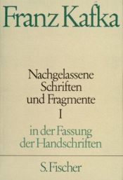 book cover of Nachgelassene Schriften und Fragmente by ฟรานซ์ คาฟคา