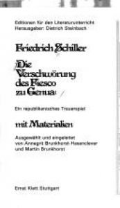 book cover of La conjuration de Fiesco à Gênes by Friedrich von Schiller