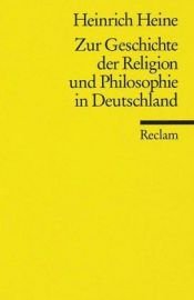 book cover of Zur Geschichte der Religion und Philosophie in Deutschland by Heinrich Heine