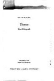 book cover of Übersee: 3 Hörspiele by Adolf Muschg