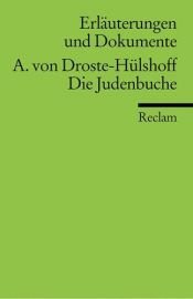 book cover of Annette von Droste-Hülshoff, Die Judenbuche by Annette von Droste-Hülshoff